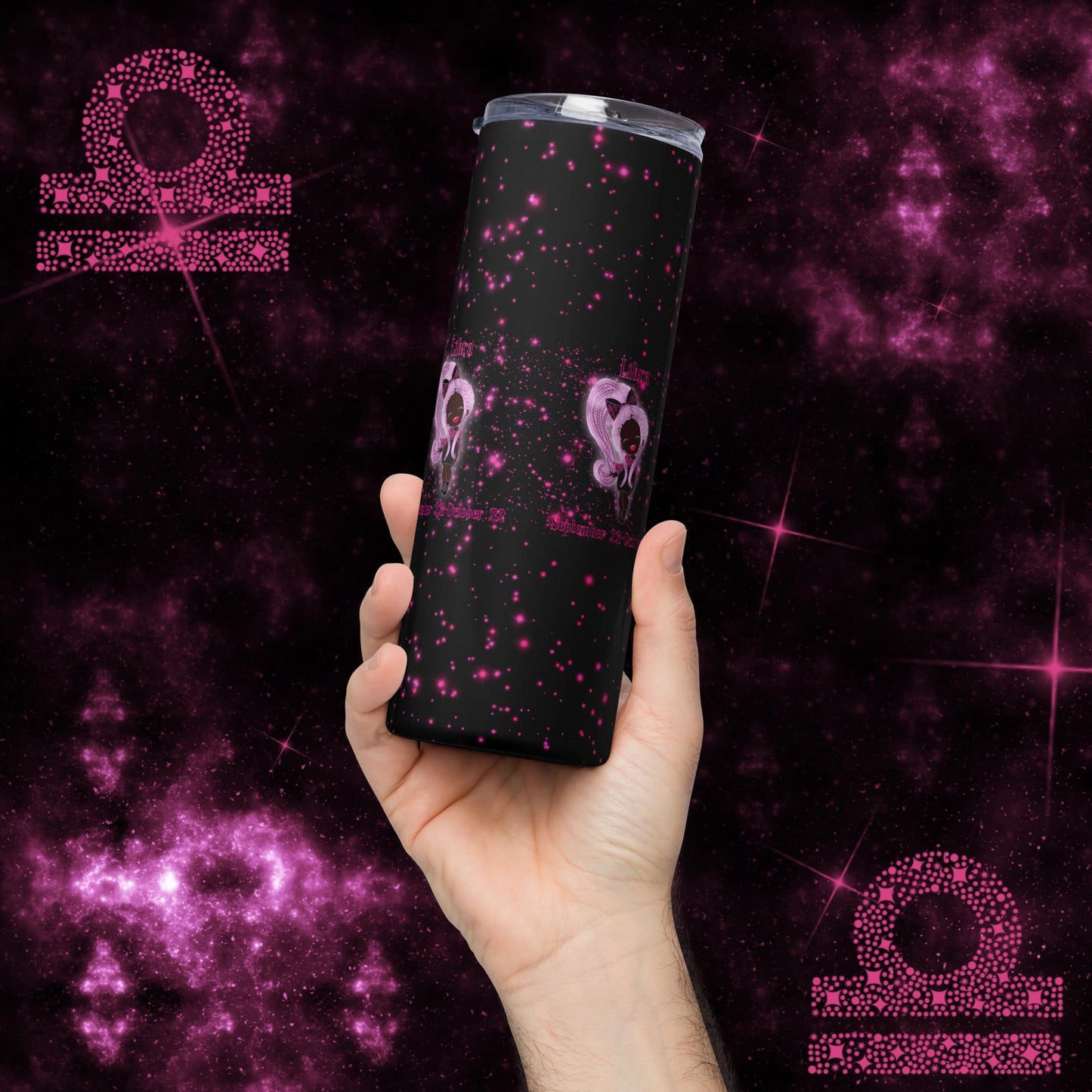 Zodiac Girl Lovely Libra Stainless steel tumbler